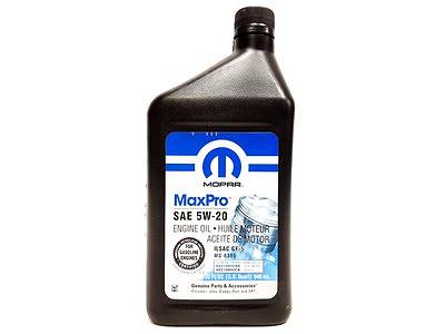 Olej silnikowy 5w20 MOPAR MaxPro JEEP CHRYSLER DODGE - 0,946l. MS-6395